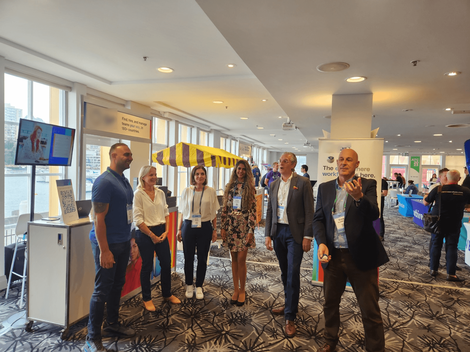 Craig Goldblatt networking at a conference